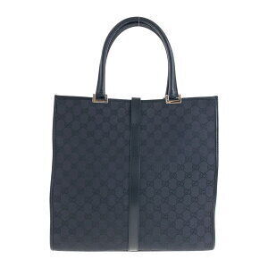 Gucci canvas black shoulder GG bag tote
